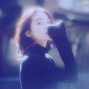 &Other Stories Blue Cashmere Turtleneck Sweater!